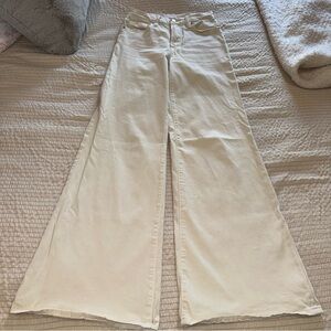 GOOD AMERICAN Good Waist Cream Palazzo Jeans 0/25